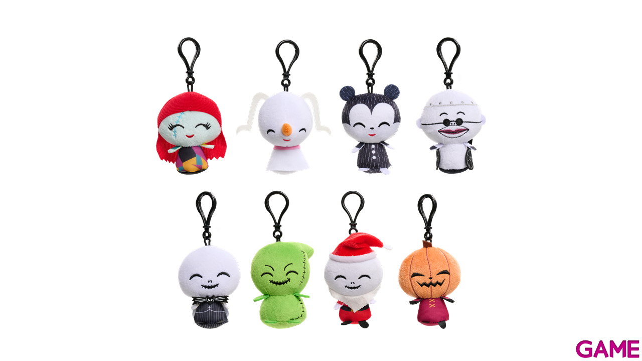 Colgante 3D de Peluche Pesadilla antes de Navidad para Mochilas y Bolsos de 12 cm (surtido)-1